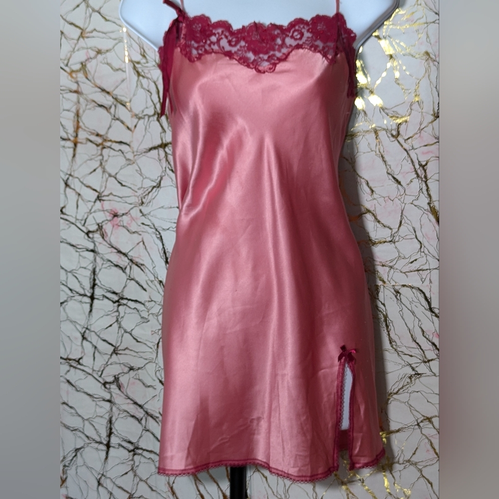 Victoria's Secret satin slip in Pink  and August Silk Slip